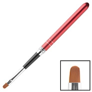 Кисть для геля искусственный ворс овальная складная Color Fantasy в тубе