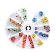 Розочки для объемного дизайна со стразами в карусельке, 18шт.