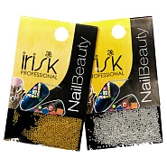 Бисер металлический в пакете, 2гр 