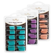 Типсы цветные Френч в боксе, 100шт