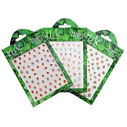 Наклейки для дизайна Жидкие камни Magic Stones (золотая оправа)  