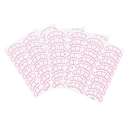 Набор подложек для наращивания ресниц с разметкой, 10x8 пар