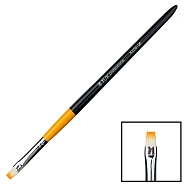 Кисть для геля искусственный ворс прямая № 6