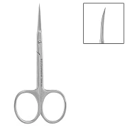 Ножницы для кутикулы матовые, длина 10 см, ручная заточка, 08NK-10 