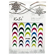 Полоски для французкого маникюра цветные Color French  