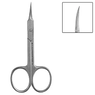 Ножницы для кутикулы матовые, длина 10 см, ручная заточка, 02NK-10