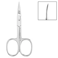 Ножницы для ногтей глянцевые, длина 9 см, ручная заточка, 01NN-09 