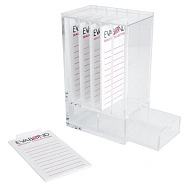 Лэшбокс с 5 планшетами, прозрачный с выдвижным отсеком 10,5х7х17,5