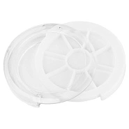 Каруселька круглая белая 9 ячеек, Ø5,3см