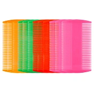 Расческа-гребень двухсторонняя H11-01 (упаковка 12шт Mix) Neon