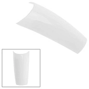 Типсы с узкой КЗ, белые зауженные в боксе, 50шт 