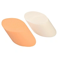 Спонжи цилиндрические, бежевый и белый, 2шт