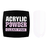 Акриловая пудра РC Clear Pink, 15мл (Premium Pack)