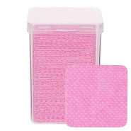 Салфетки безворсовые для клея в боксе розовые, 180шт 