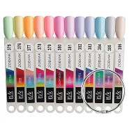 Палитра цветов гель-лака Zodiak М175-02, веер