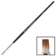 Кисть для геля искусственный ворс прямая № 1 в тубе