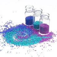 Бисер цветной в стеклянной бутылочке 