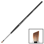 Кисть для геля искусственный ворс скошенная № 2 в тубе