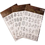 Слайдер-трафареты серебряные Вензеля 