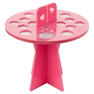 Подставка-органайзер для сушки визажных кистей круглая, 16 ячеек 