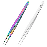 Пинцет для ресниц прямой, длина 12см 