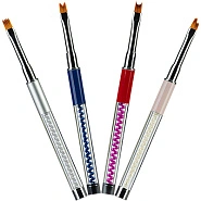 Кисть для дизайна фигурная с декоративной ручкой 