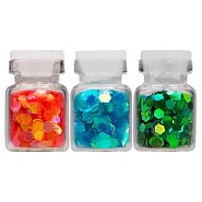 Декор Fish scales в стеклянной бутылочке 