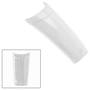 Типсы с узкой КЗ, прозрачные зауженные в боксе, 50шт 