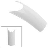 Типсы без КЗ, белые, V-образные с высокой улыбкой 51W  в боксе, 200шт