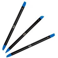 Кисть силиконовая двухсторонняя синяя Nail Sculptor