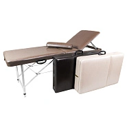 Кушетка складная 180х60хРВ,+полувалик Pro Master