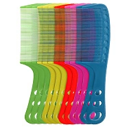 Расческа с ручкой B6-802 (упаковка 12шт Mix) Neon